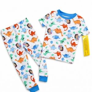 Mis Rachel Dinosaur Pajamas Toddler 2PC Set Size 18 Months NWT